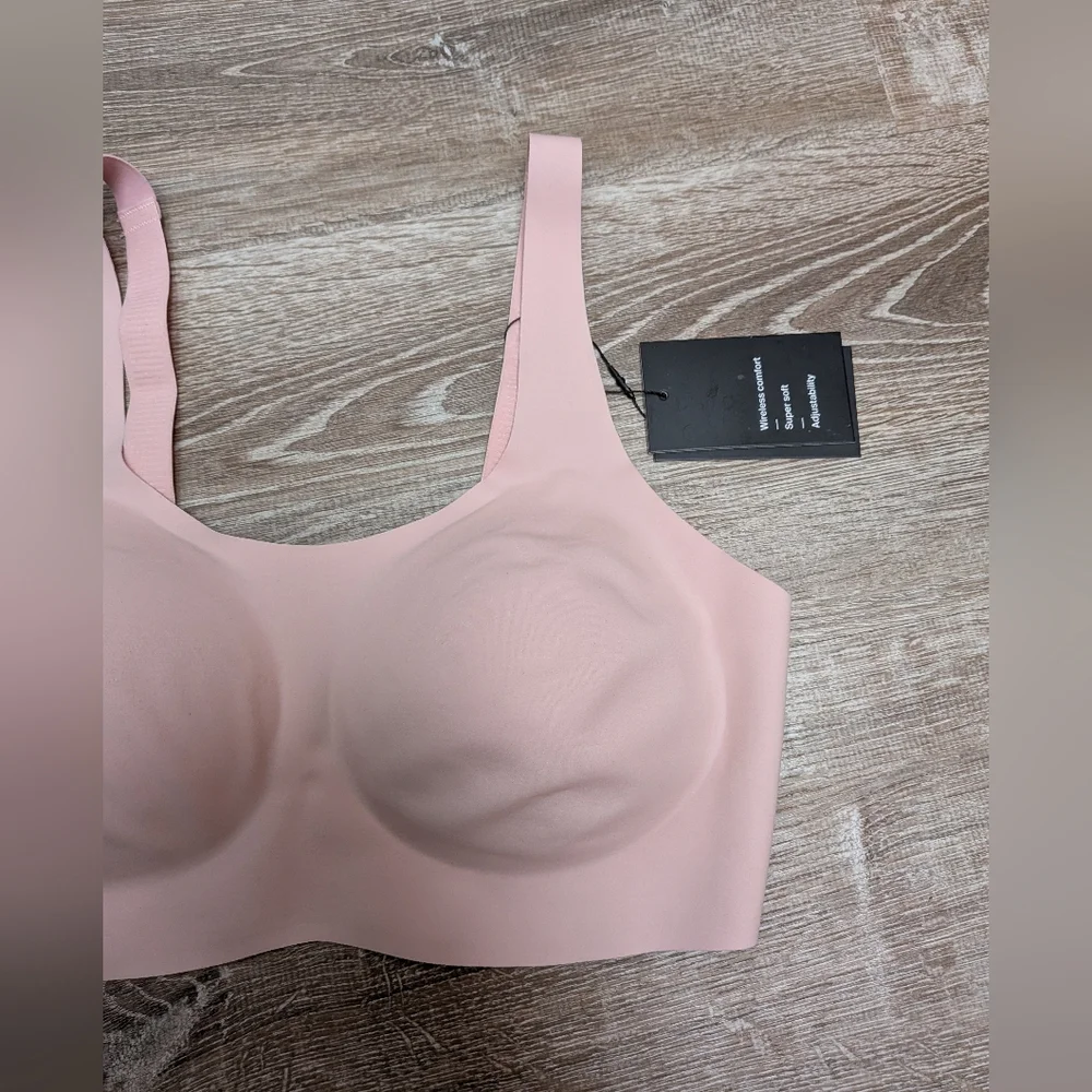 NWT Knix Pink Rose Water Revolution Adjustable Pullover Bra Size L+ Large Plus